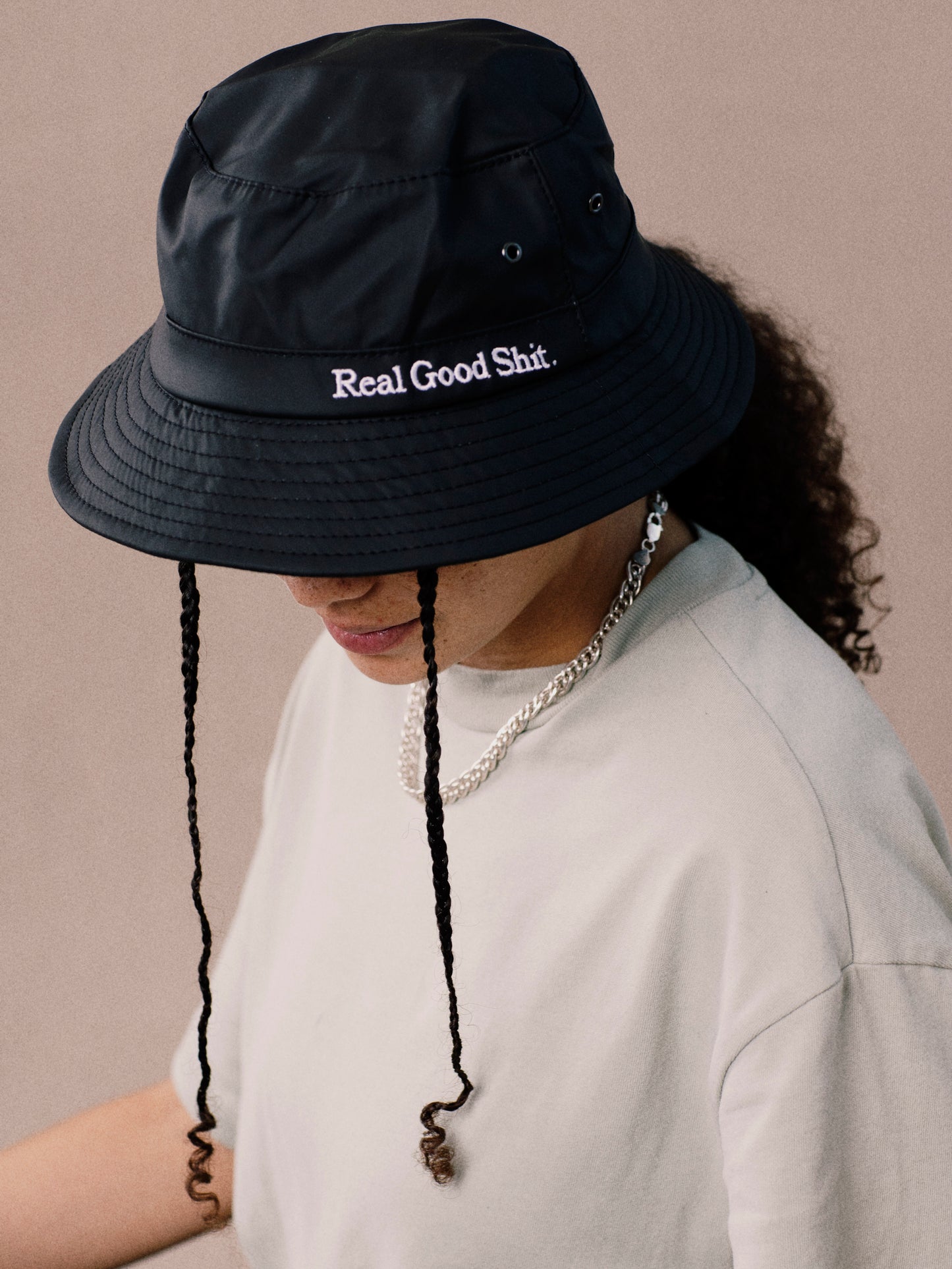 Real Good Shit All-Weather Bucket Hat (Black)