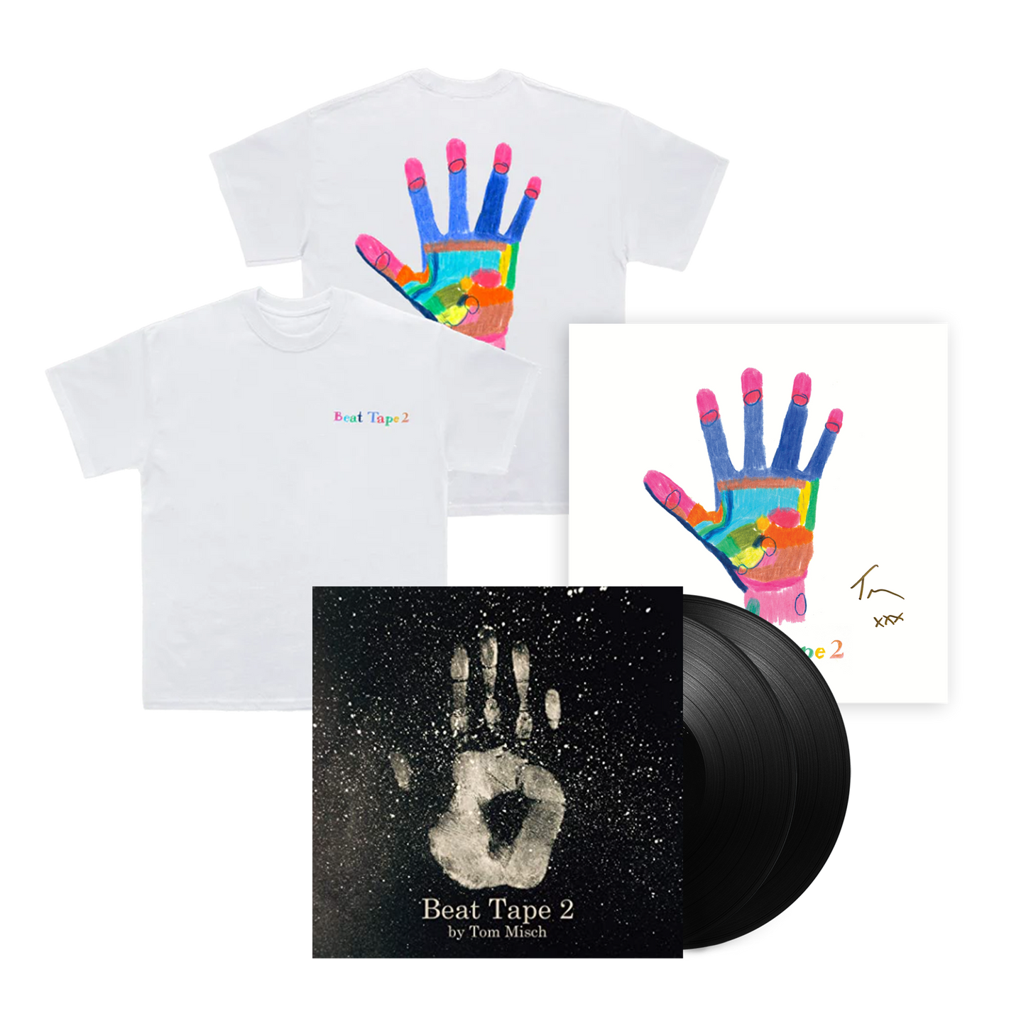 Beat Tape 2 10th Anniversary | Black Double Vinyl + Painting Tee + Signed Print