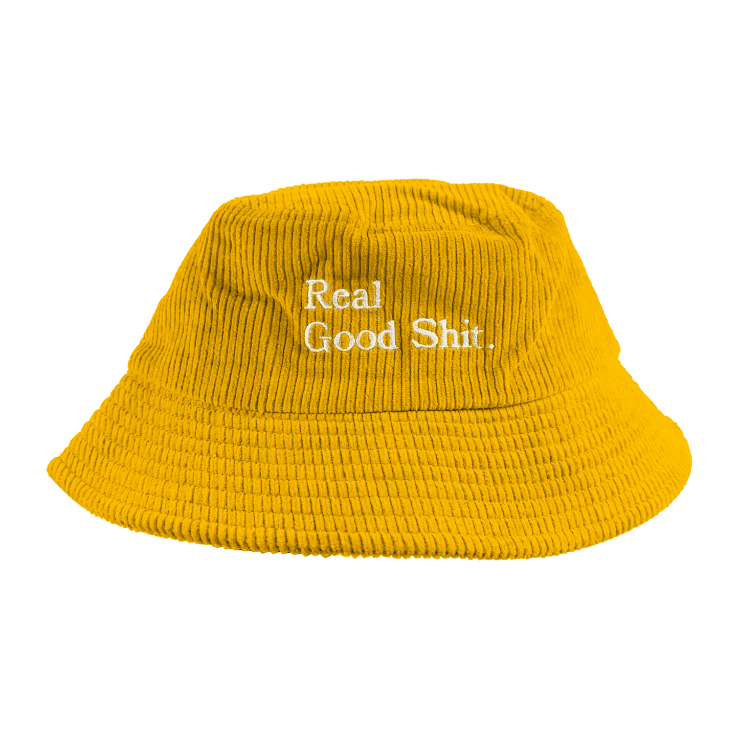 Real Good Shit Corduroy Bucket Hat (Mustard)
