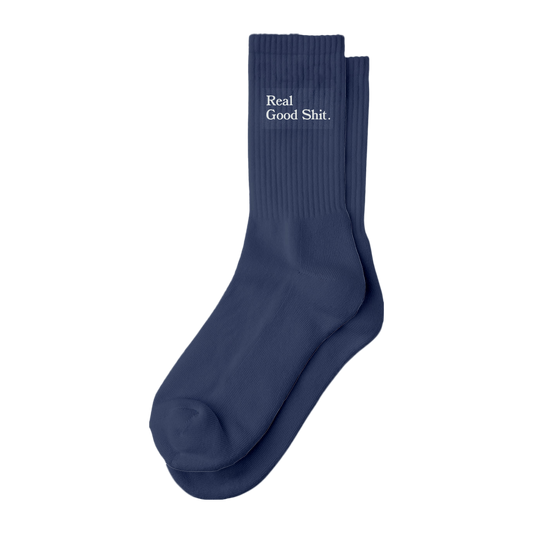 Real Good Shit Socks (Navy)