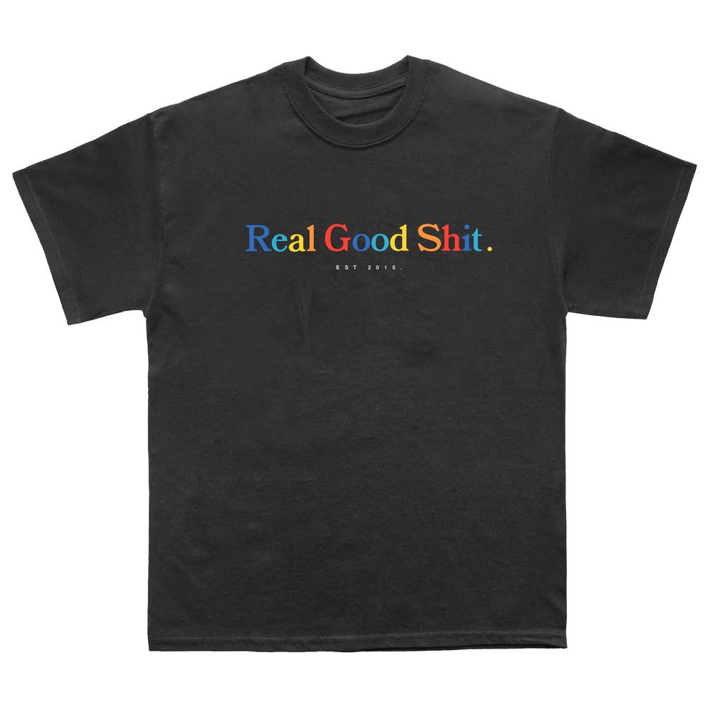 Multicolour Real Good Shit Tee (Black)