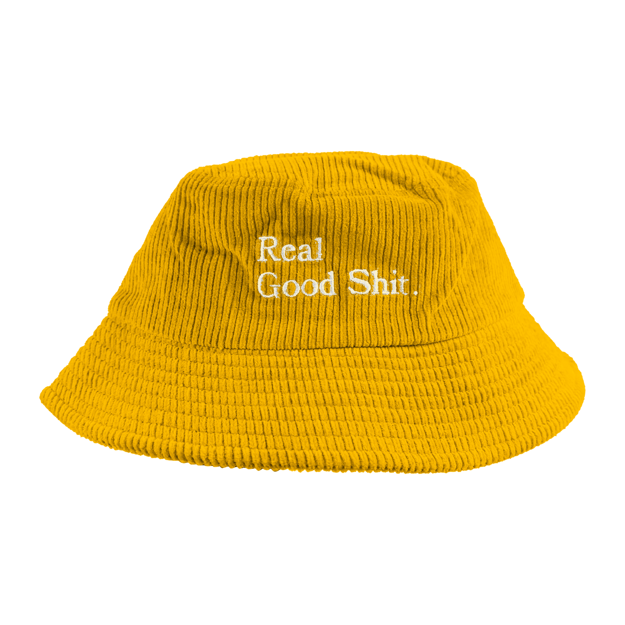 Real Good Shit Corduroy Bucket Hat (Mustard)