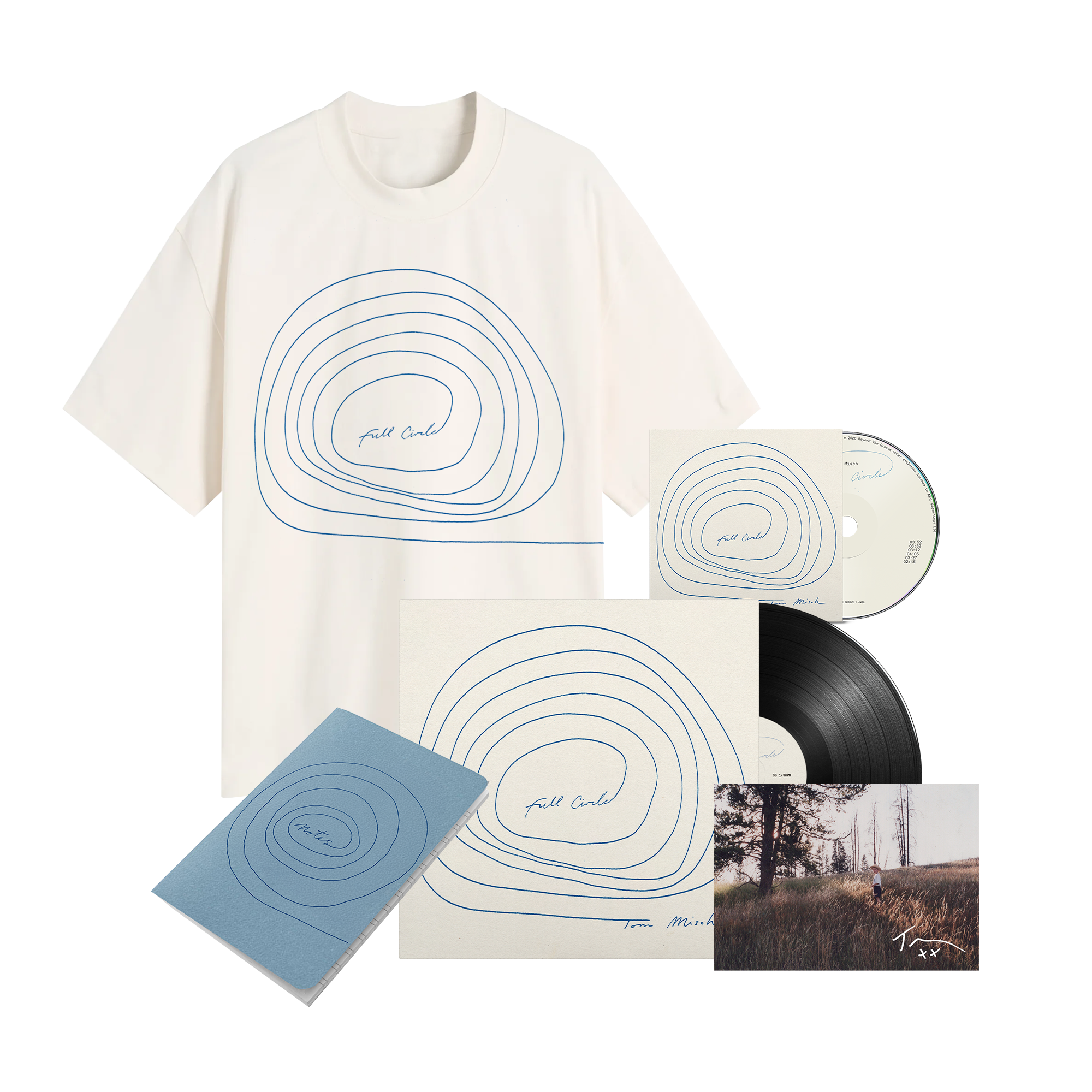 Full Circle | Standard CD + Standard Vinyl + Natural T-Shirt + Journal + Signed Postcard 
