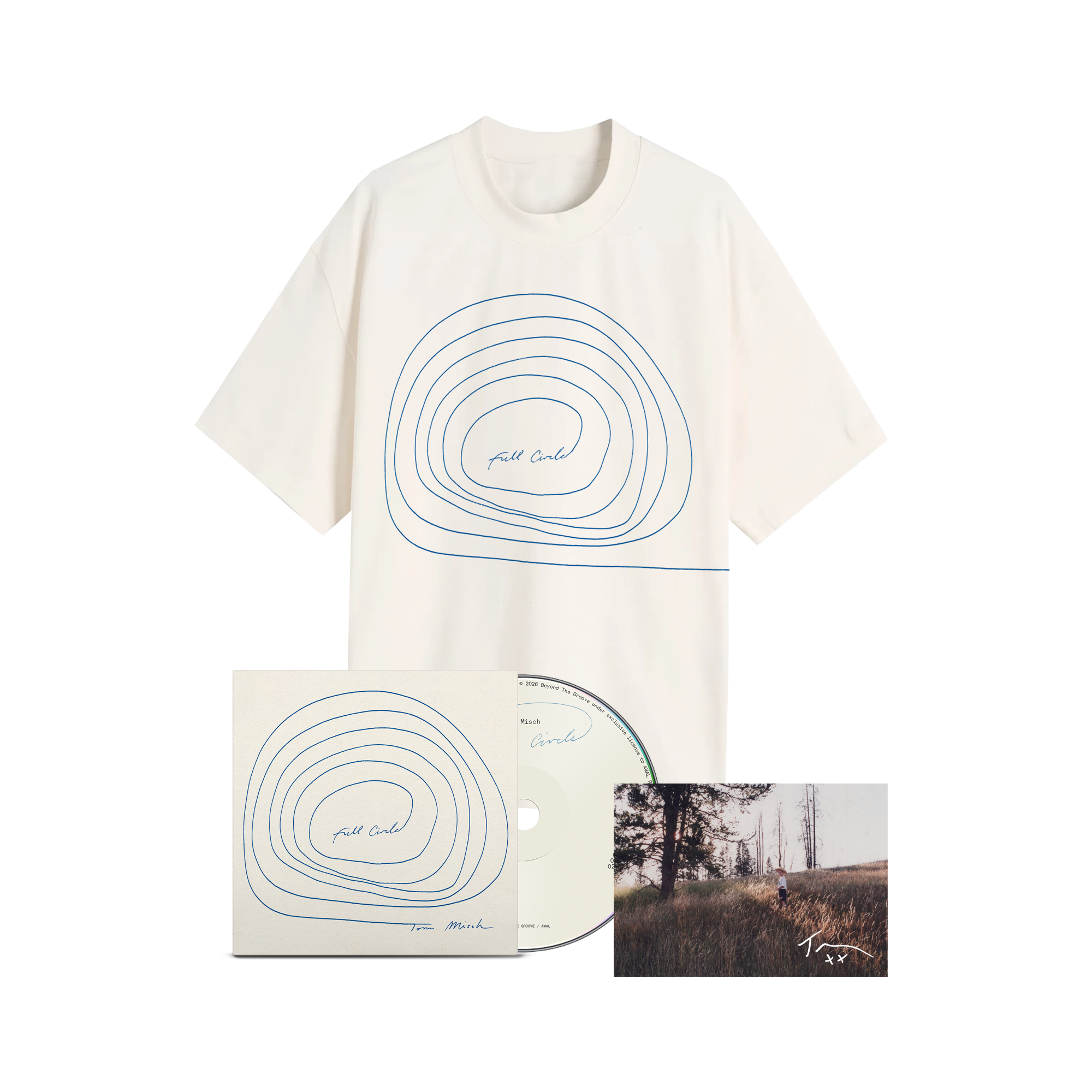 Full Circle | Standard CD + Signed Postcard + Natural T-Shirt