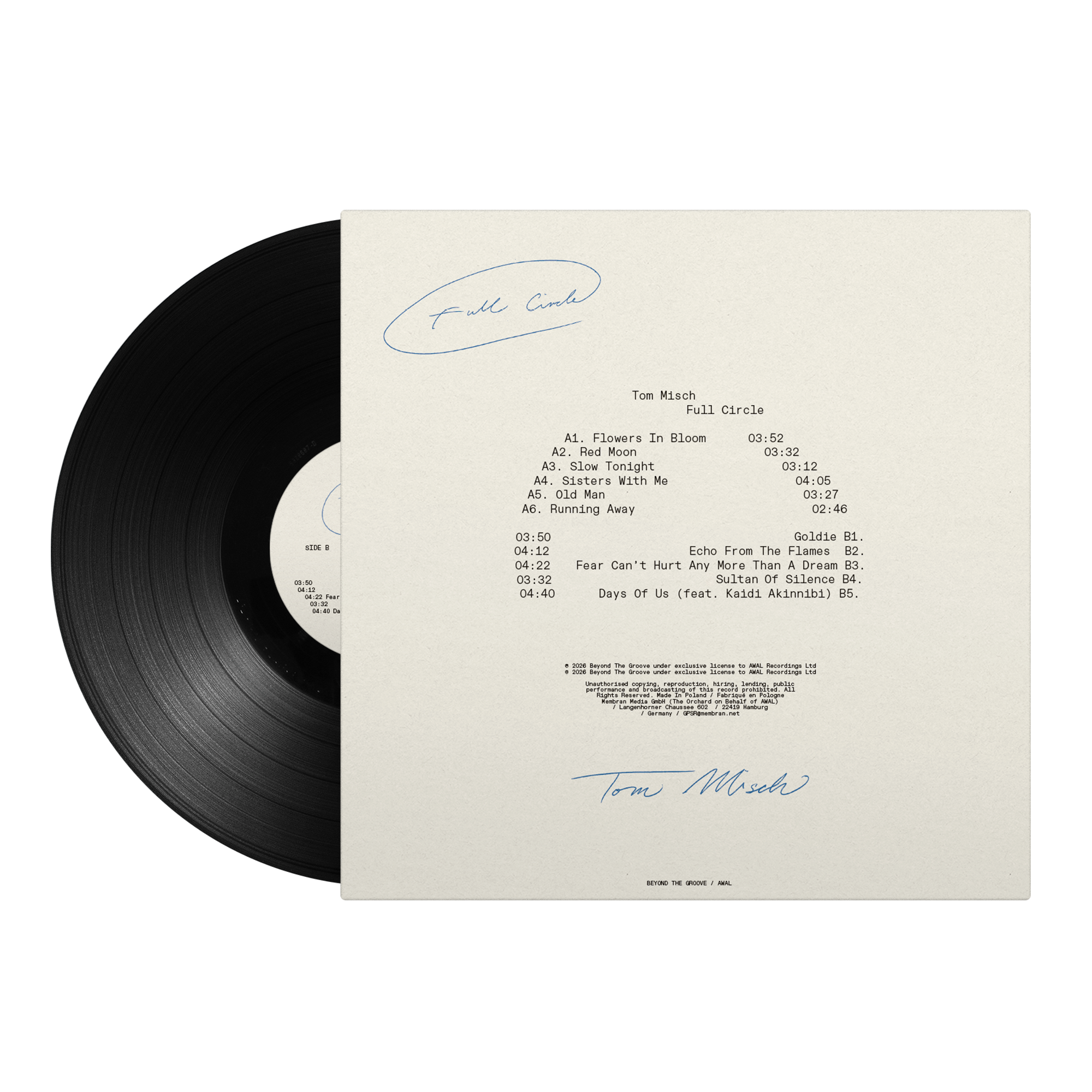 Full Circle | Standard Black Vinyl + Signed Postcard