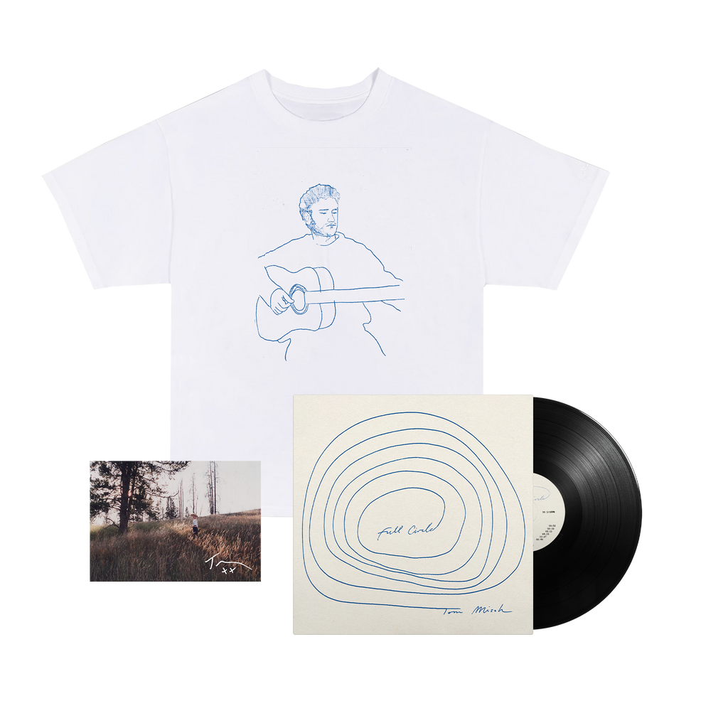Full Circle | Standard Black Vinyl + Drawing T-shirt + Signed Postcard