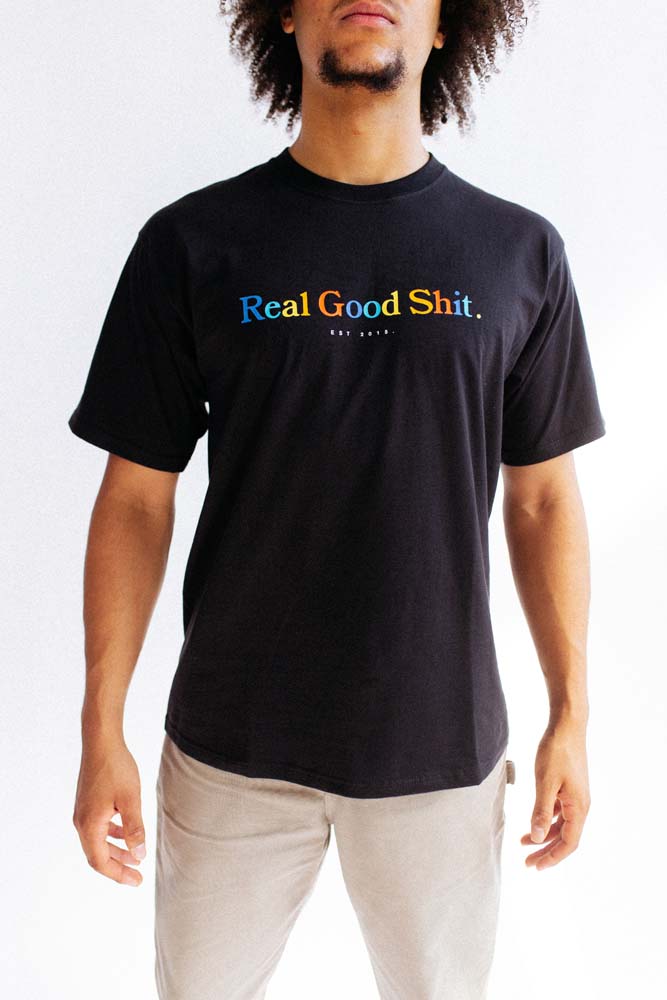 Multicolour Real Good Shit Tee (Black)