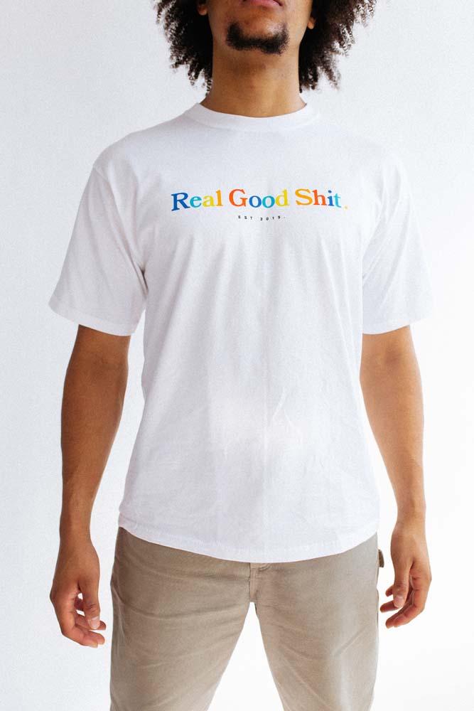 Multicolour Real Good Shit Tee (White)