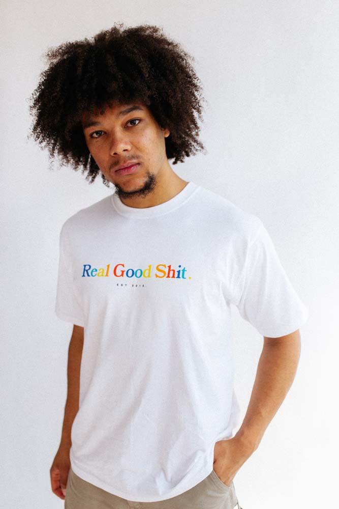 Multicolour Real Good Shit Tee (White)