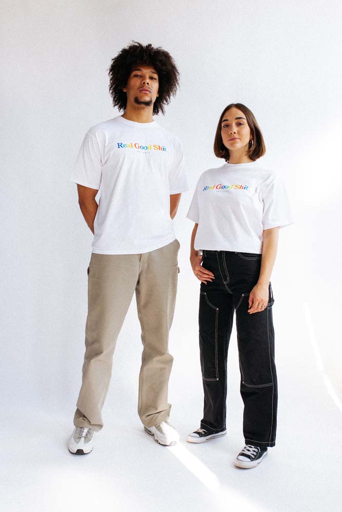 Multicolour Real Good Shit Tee (White)